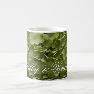 Taza De Café Green Annabelle Hydrangea Boda Floral