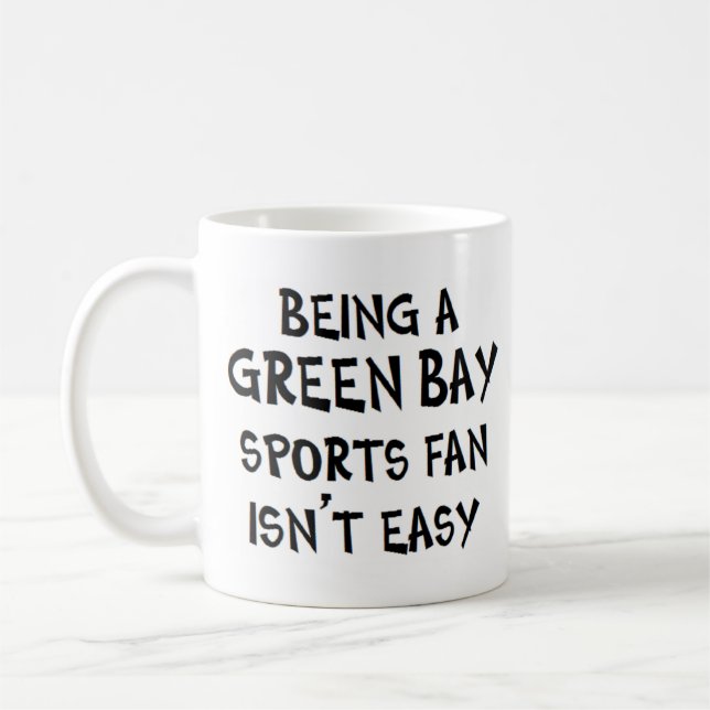 Taza De Café green bay sports fan, being (Izquierda)