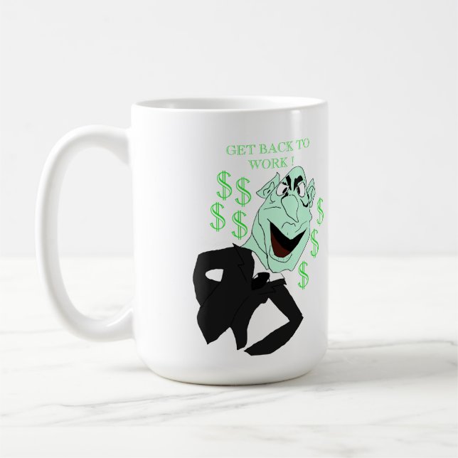 Taza De Café Green business executive puppet (Izquierda)