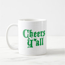 Green Cheers Y'all Coffee Mug