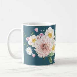 Taza De Café Green, Flores Café Tee Mug Drinkware