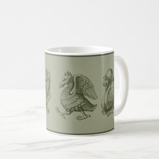 Taza De Café Green Gargoyles Coffee Mug (Anverso derecho)