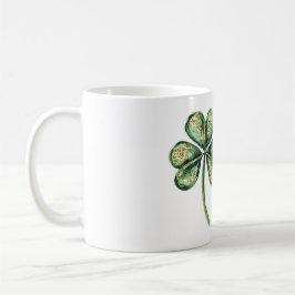 Taza De Café Green Gold Glitz Shamrock St. Patrick's Day