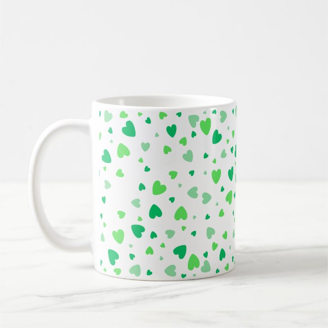 Taza De Café Green Hearts (Izquierda)