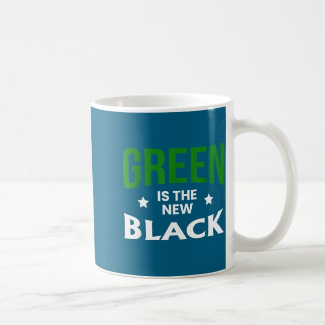 Taza De Café Green Is The New Black St. Patricks Day  (Derecha)