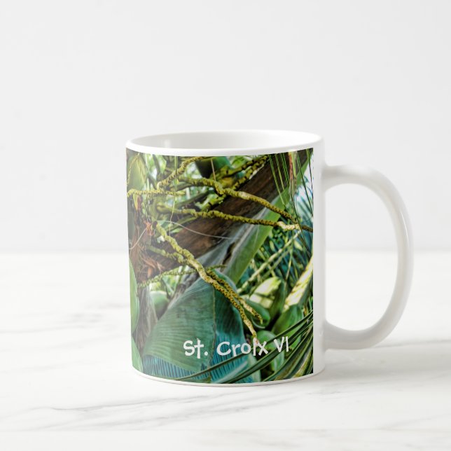 Taza De Café Green Island Coconuts Palm Tree (Derecha)