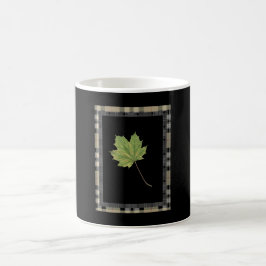 TAZA DE CAFÉ GREEN LEAF MOTIF