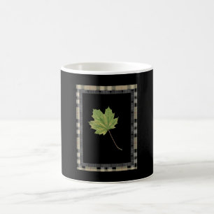 TAZA DE CAFÉ GREEN LEAF MOTIF