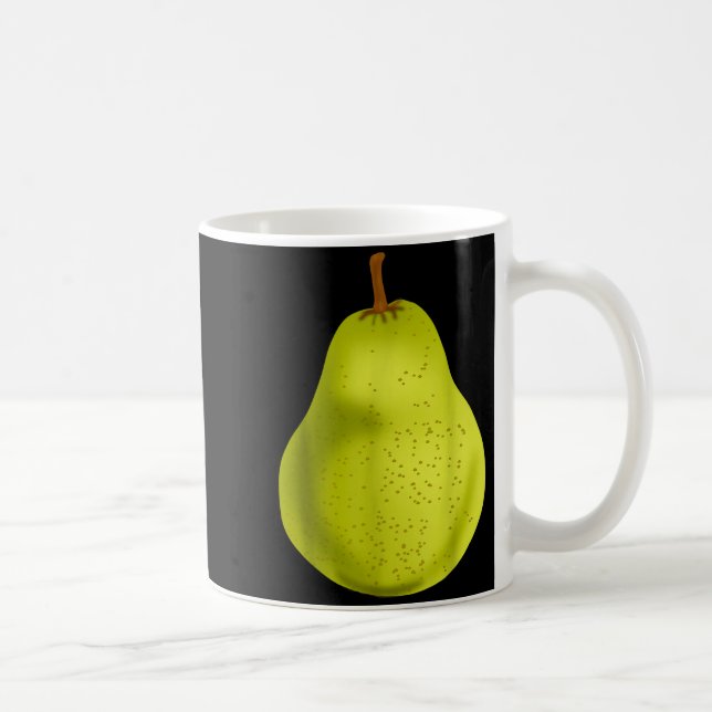 Taza De Café Green Pear Funny Fruit Costume  (Derecha)