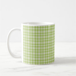 Taza De Café Green Plaid Mug