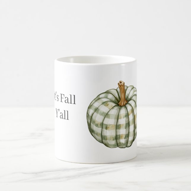Taza De Café Green Stripes Pumpkin   (Centro)