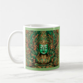 Taza De Café Green Tara #72 - Budismo Shaman Mug