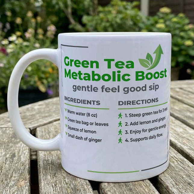 Taza De Café Green Tea Lemon Ginger Steep Guide (Subido por el creador)