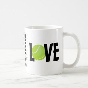 Taza De Café Green Tennis Ball LOVE