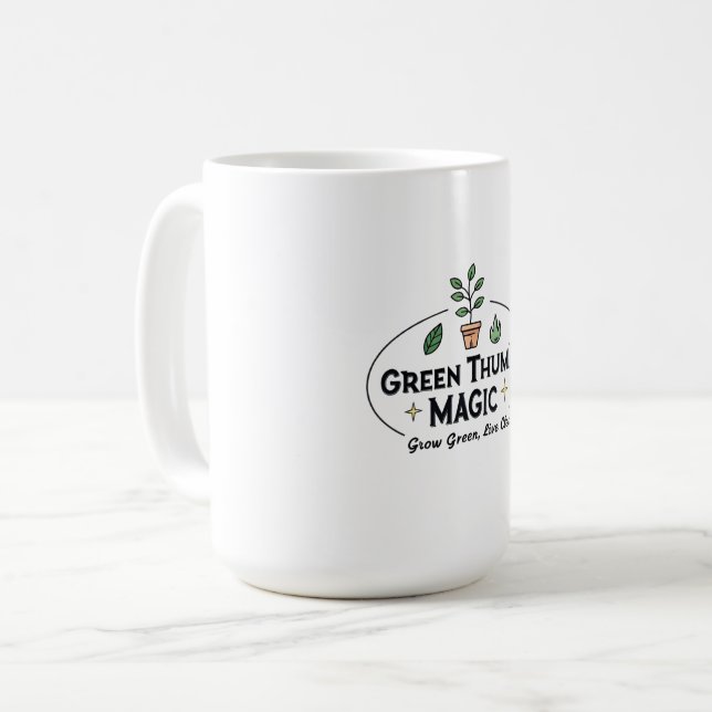 Taza De Café Green Thumb Magic | Urban Gardening Cofee Mug (Anverso izquierdo)