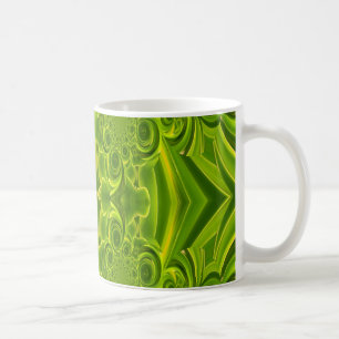 Taza De Café Green Vibrant Swirl Mug