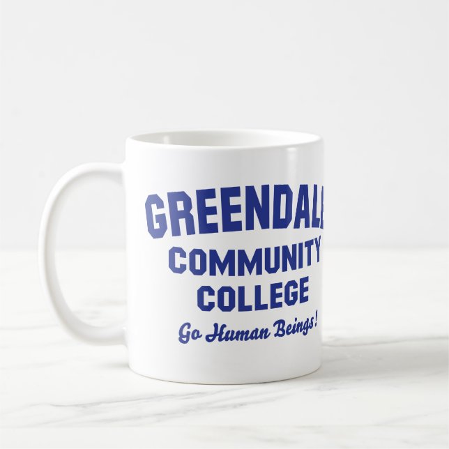 Taza De Café Greendale Community College Mug (Izquierda)