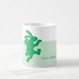 Taza De Café Greenish Green Rabbit Mug
