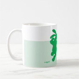 Taza De Café Greenish Green Rabbit Mug