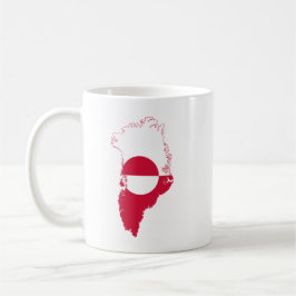 Taza De Café Greenland- flag in country T-Shirt