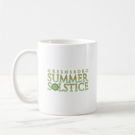 Taza De Café Greensboro Summer Solstice Verde Borde Simple