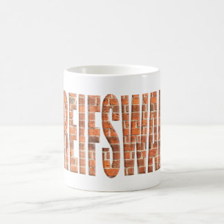 Taza De Café Greifswald con y superposición de detalle de ladri