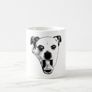 Taza De Café Gremlin Pup en blanco y negro