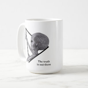 Taza De Café Grey Alien, la verdad está ahí fuera