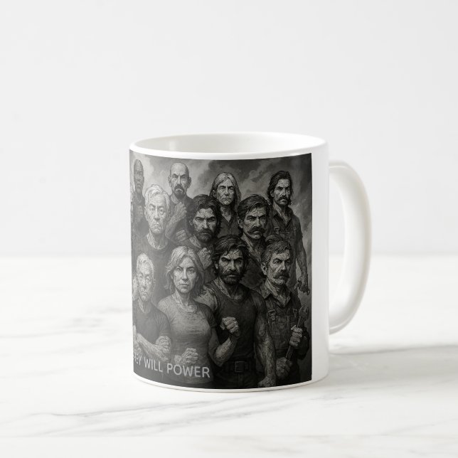 Taza De Café Grey Will Power Coffee Mug (Anverso derecho)