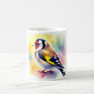 Taza De Café Greyfaced Goldfinch 010924AREF143 - Watercolor