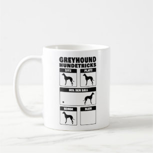Taza De Café Greyhound Hundetricks Britischer Windhund Tricks