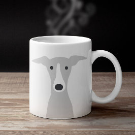 Taza De Café Greyhound lindo, griego italiano o lechón