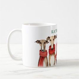 Taza De Café Greyhounds y Whippets | Perros en escarbas