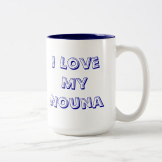 Taza de café griega de la madrina de Nouna