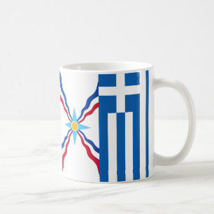 Taza De Café Griego asirio clásico Mug, 11 oz