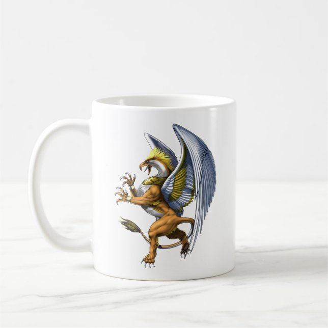 Taza De Café Griffin de mitología griega (Izquierda)