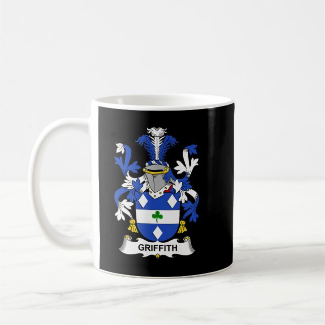 Taza De Café Griffith Coat of Arms  Family Crest  (Izquierda)