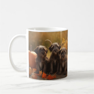 Taza De Café Griffon Puppy con puntas alámbricas
