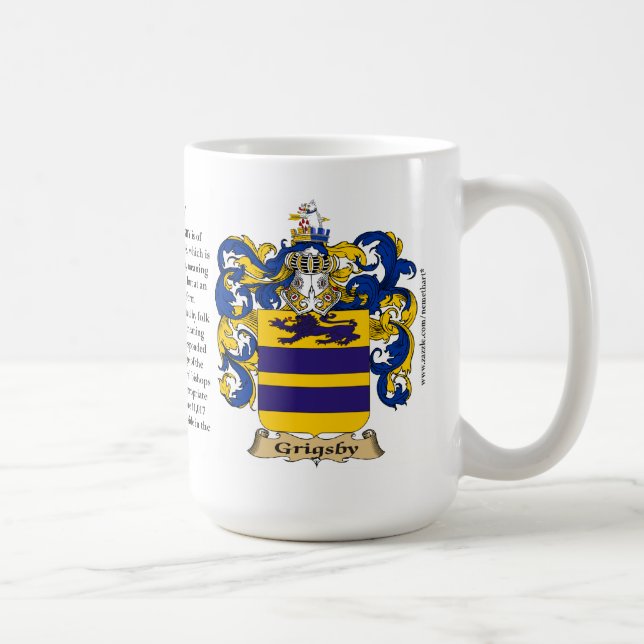 Taza De Café Grigsby, el origen, el significado y el escudo (Derecha)