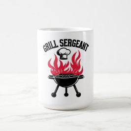 Taza De Café Grill Sargento BBQ Dad Funny Fiesta