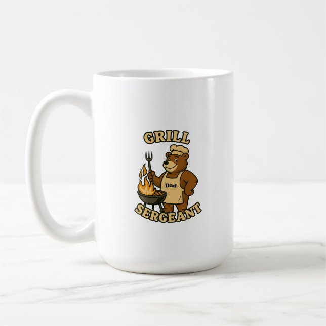 Taza De Café Grill Sergeant Bär Design für Papa (Izquierda)