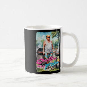 Taza De Café Grillin Como Un Felon Gracioso Trump 2024 Chillin 