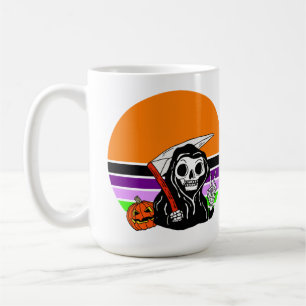 Taza De Café Grim Reaper - Halloween Sunset Jack O'Lantern