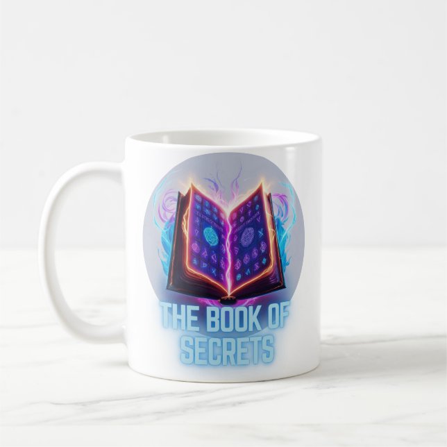 Taza De Café Grimoire brillante - Desbloquea el libro de secret (Izquierda)