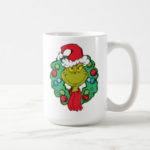 Taza De Café Grinch   Corona de Navidad