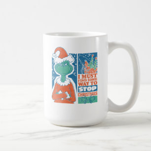 Taza De Café Grinch Detener la Navidad Gráfico Antiguo