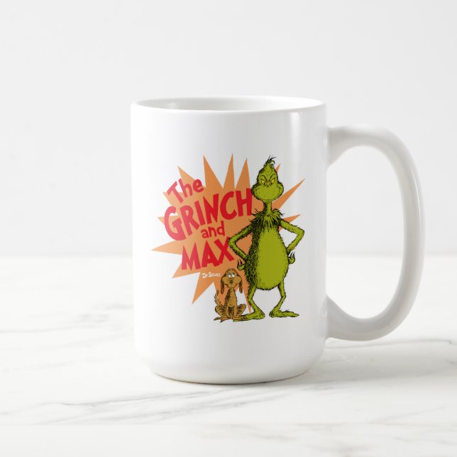 Taza De Café Grinch | Grinch y Max Starburst (Derecha)