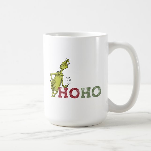 Taza De Café Grinch | Ho Ho Ho Ho (Derecha)