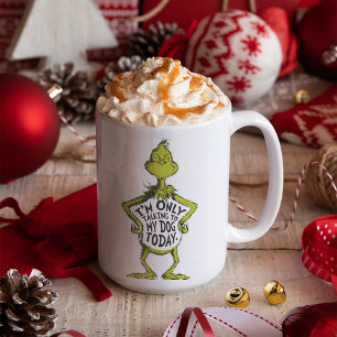 Taza De Café Grinch Malhumorado   Divertido Solo Estoy Hablando