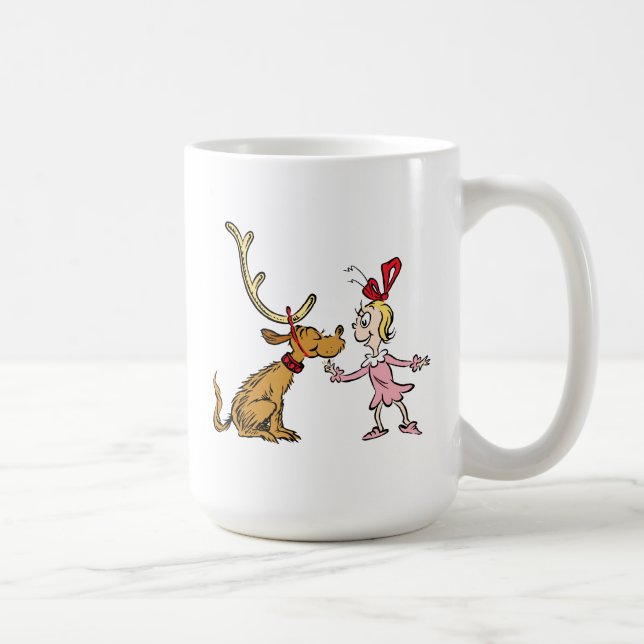 Taza De Café Grinch | Max & Cindy Lou Who (Derecha)